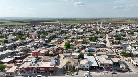 Aerial drone view of Harran district townscape April, 21, 2023, Sanliurfa, Video stock 324108480