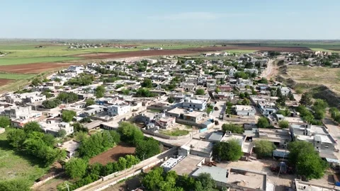 Aerial drone view of Harran district townscape April, 21, 2023, Sanliurfa, Video stock 324109673