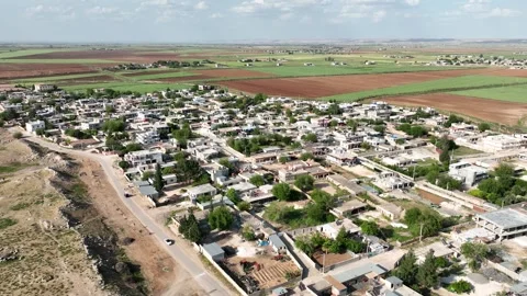 Aerial drone view of Harran district townscape April, 21, 2023, Sanliurfa, Video stock 324111133
