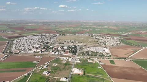 Aerial drone view of Harran district townscape April, 21, 2023, Sanliurfa, Video stock 324111565