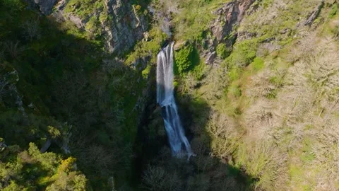 Aerial Drone View Of The Highest Waterfall Stock Footage 272978446