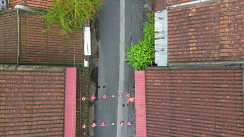 Aerial drone view of Hoi An city, Quang Nam province, Vietnam Vídeo Stock 289218853