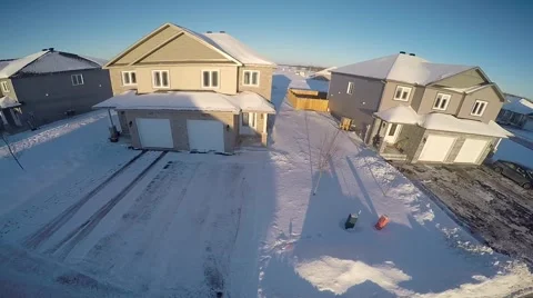 Aerial drone view of home Stock Footage 46090657