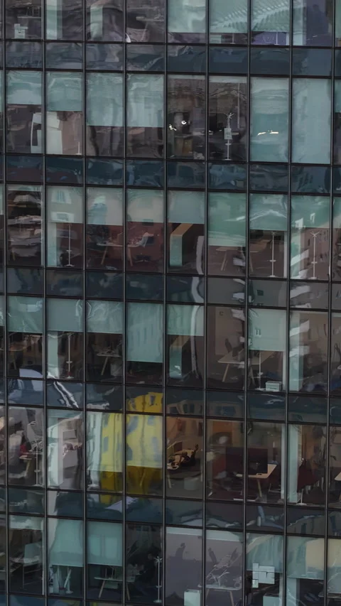 Aerial drone view of the inside of a building in Milan, Italy in daylight. Stock Footage 306419669