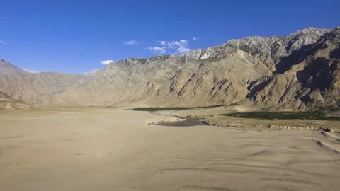 Aerial Drone View of Katpana Cold Desert Skardu Pakistan 動画素材 316848898