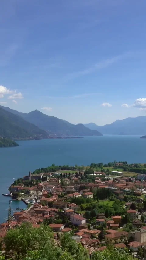 Aerial drone view of Lake Como, Italy. Stock Footage 335047516