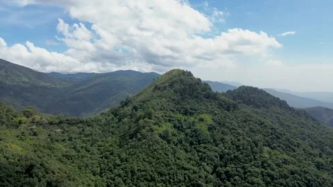 Aerial Drone View of Lush Mountain Landscape in Colombia Stock Footage 321506155