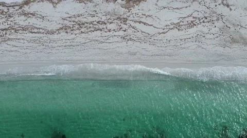 Aerial Drone View of Mari Ermi and Is Arutas Coast in Sardinia Stock Footage 341663534