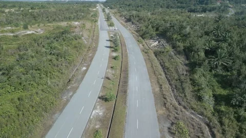 Aerial Drone View At Matang Fac Highway Sarawak. Stock Footage 320605011