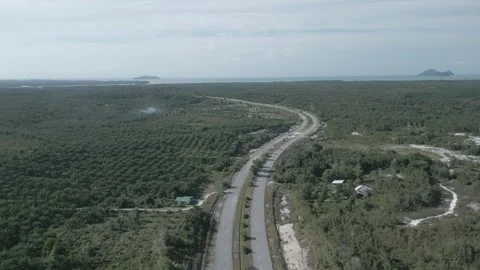 Aerial Drone View At Matang Fac Highway Sarawak. Stock Footage 320606375