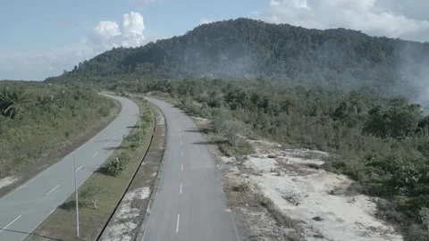 Aerial Drone View At Matang Fac Highway Sarawak. Stock Footage 320617406