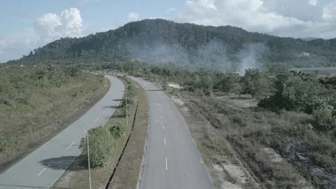 Aerial Drone View At Matang Fac Highway Sarawak. Stock Footage 320670913