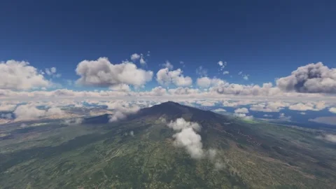 Aerial drone view Mount Etna Volcano in Catania. Italy Stock-Footage 278029378