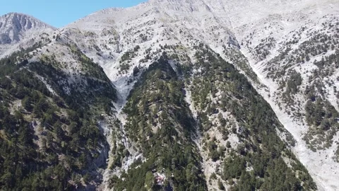 Aerial Drone View of Mount Olympus Mountains, Greece Stock Footage 328179260
