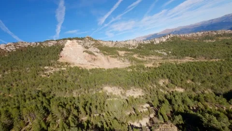 Aerial Drone View: Mountain Ridge. Stock Footage 256971952