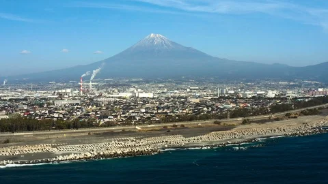 Aerial Drone View of Mt. Fuji Stock Footage 101215452