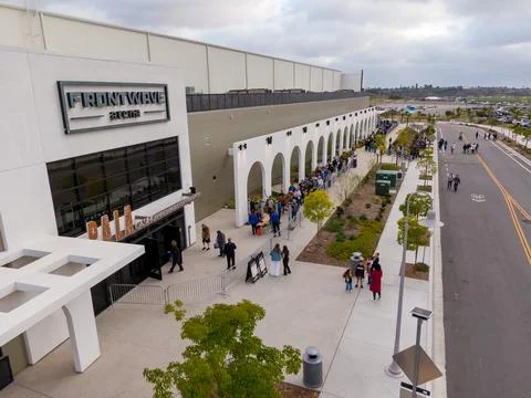 Aerial Drone View of the New Frontwave Arena in Oceanside CA Stock Photos
