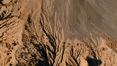 Aerial Drone View Over Active Mud Volcanoes Reservation in Mountains Video stock 123005552