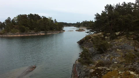 Aerial drone view over Archipelago Islands Vidéo 109501873