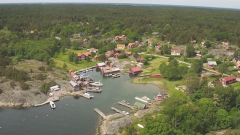 Aerial drone view over Archipelago Vidéo 109623124