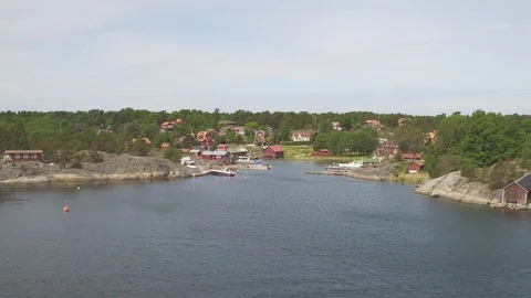 Aerial drone view over Archipelago Vídeos de archivo 109625293