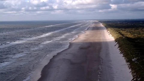 Aerial drone view over Beach Vidéo 109491479