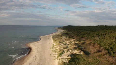 Aerial drone view over Beach Vídeo Stock 109623393