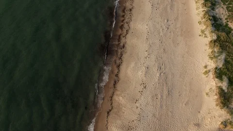 Aerial drone view over Beach Vídeo Stock 109656728