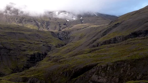 Aerial drone view over Mountain Stock Footage 109517150