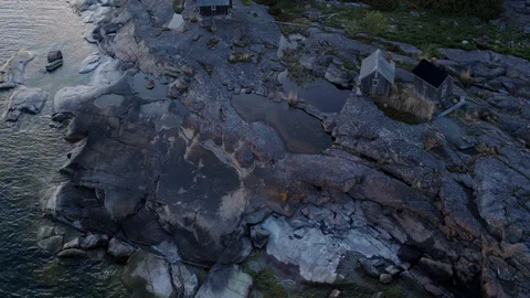 Aerial drone view over Outpost Vidéo 109579331