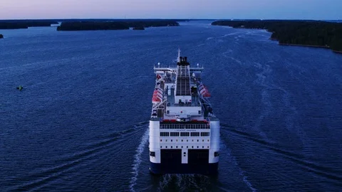Aerial drone view over St.Peter Line Vidéo 109502065