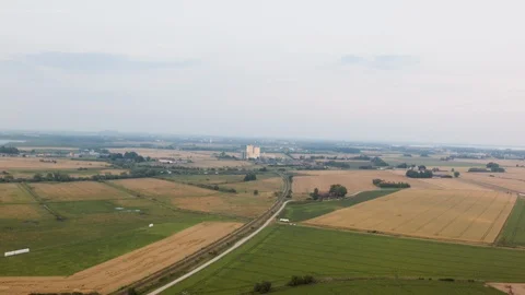 Aerial drone view over Wind turbine at night Vídeo Stock 109446432