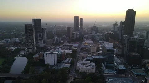 Aerial drone view of Parramatta cbd in Sydney, NSW Australia 스톡 동영상 258698751