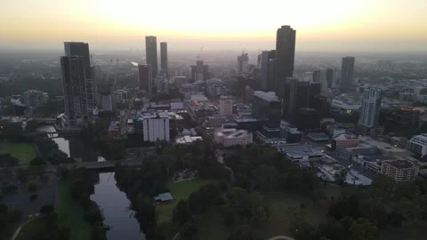 Aerial drone view of Parramatta cbd in Sydney, NSW Australia 스톡 동영상 258699745