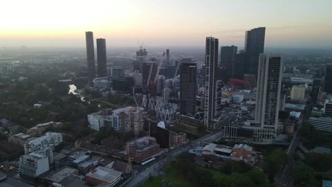 Aerial drone view of Parramatta cbd in Sydney, NSW Australia 스톡 동영상 258700554