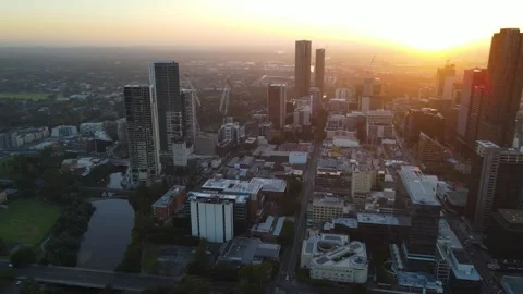 Aerial drone view of Parramatta cbd in Sydney, NSW Australia 스톡 동영상 258707912