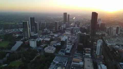Aerial drone view of Parramatta cbd in Sydney, NSW Australia 스톡 동영상 258708956