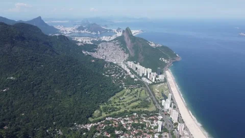 Aerial Drone View of Pedra da Gávea, Rio de Janeiro, Brazil Stock Footage 341893800