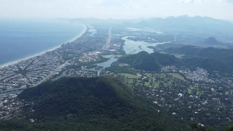 Aerial Drone View of Pedra da Gávea, Rio de Janeiro, Brazil Stock Footage 341893819