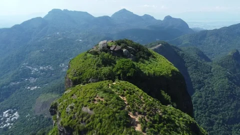 Aerial Drone View of Pedra da Gávea, Rio de Janeiro, Brazil Stock Footage 341893833