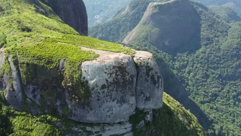 Aerial Drone View of Pedra da Gávea, Rio de Janeiro, Brazil Stock Footage 341893841