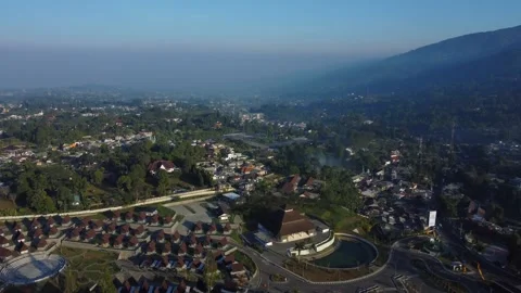 Aerial drone view of Puncak Stock Footage 258905358