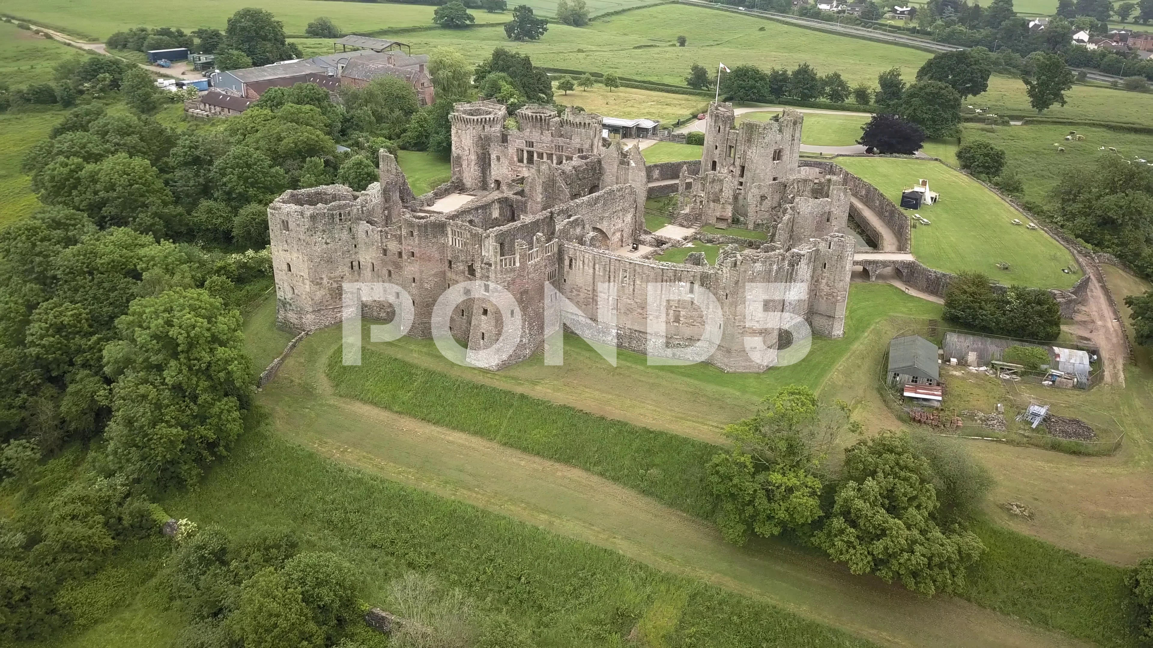 Drone Castle Ruins Drone Hd Wallpaper Regimage Org