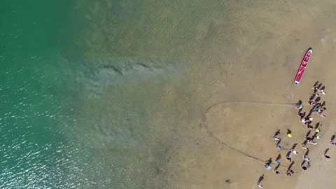 Aerial Drone View of Saco do Mamanguá Fjord, Paraty, Rio de Janeiro, Brazil Stock Footage 337597456