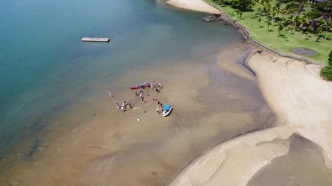 Aerial Drone View of Saco do Mamanguá Fjord, Paraty, Rio de Janeiro, Brazil Stock Footage 337597462