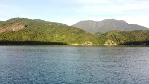 Aerial Drone View of Saco do Mamanguá, Paraty, Rio de Janeiro, Brazil Stock Footage 337598699