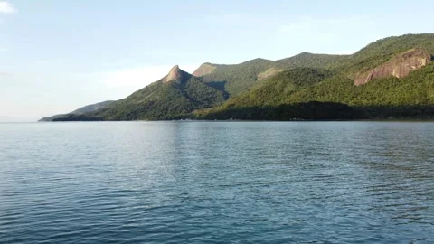 Aerial Drone View of Saco do Mamanguá, Paraty, Rio de Janeiro, Brazil Stock Footage 337598749