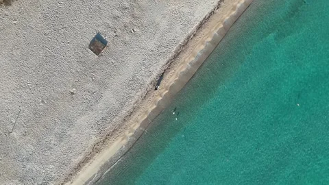 Aerial drone view of Sardinia Vídeo Stock 335065793