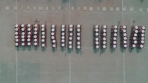 Aerial drone view of Shaolin temple training Martial arts in China. Student.. Stock Footage 309641398