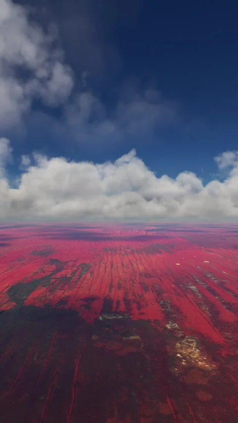 Aerial drone view of the Simpson Desert Northern Territory. Australia Video stock 284884744